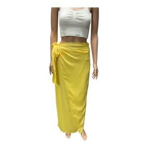 Something New - NWT - Yellow Wrap Maxi Skirt